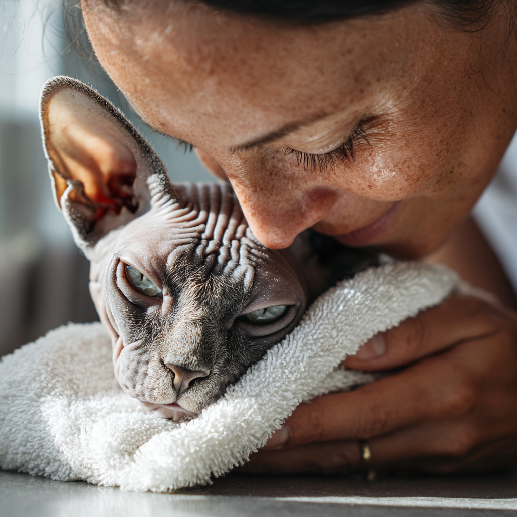 mèo Sphynx, chăm sóc mèo Sphynx, da mèo Sphynx, mèo không lông, chăm sóc da mèo, bệnh da mèo, sữa tắm cho mèo Sphynx